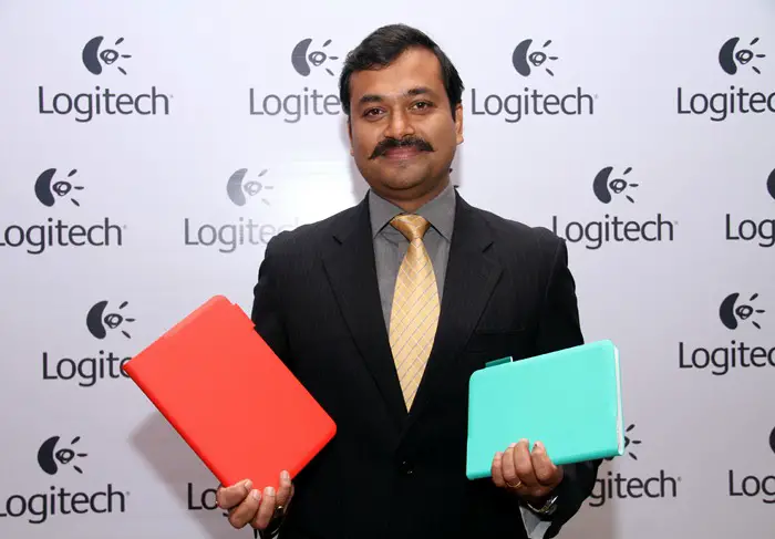 Subrotah Biswas, Country Director, Logitech India & South West Asia unveiling the new range of Logitech Mobility Devices_2