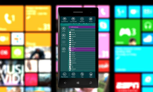 windows phone file manager