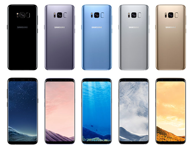 Samsung Galaxy S8 S8 Plus colors