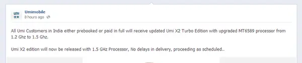 Umi X2 To Be Replaced By Umi X2 Turbo With Better Processor - 18