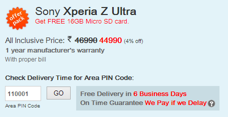 Sony Xperia Z Ultra with 2 2 GHz Quad Core and 6 4 inch FHD Display at Rs  44 990 - 14