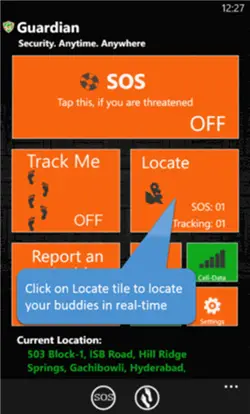 Guardian  Windows Phone App for your Safety - 46