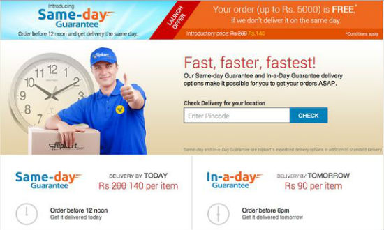 Flipkart Launches Same Day Guaranted Delivery If you order before 12 Noon - 35