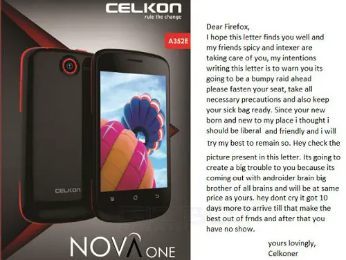 Celkon to Launch Nova One with Android Next Month to Compete with Firefox Smartphones - 8