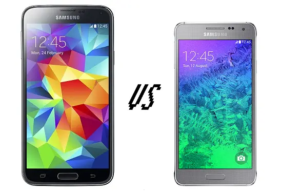 Samsung Galaxy S5 VS Samsung Galaxy Alpha