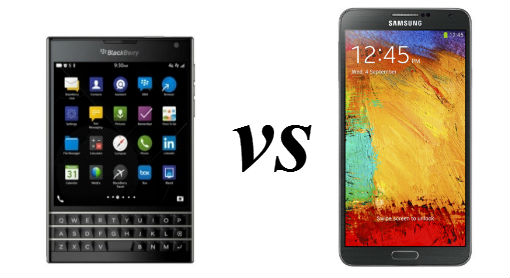 blackberry passport vs galaxy note 3