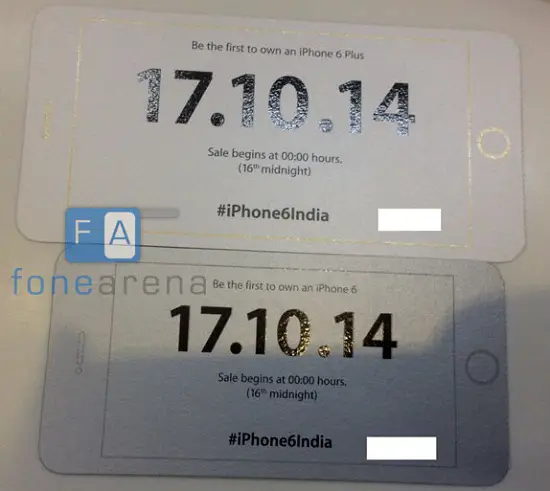 Apple to Launch iPhone 6 and iPhone 6 Plus in India on October 17 - 31