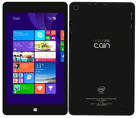 Notion Ink Cain 8 3G Tablet Based on Windows 8 Announced for 9 990 INR - 42