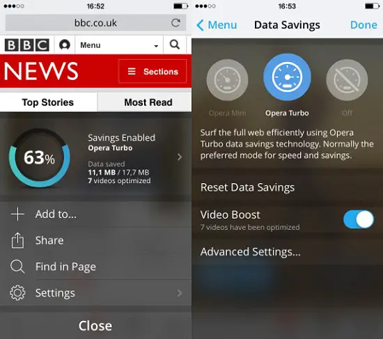 Opera Mini 9 for iOS Update Adds Video Boost to Lower Buffering Time - 64