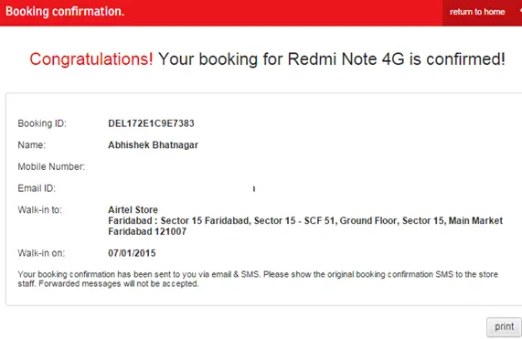 How to Buy Xiaomi Redmi Note 4G from Airtel Offline Stores - 63