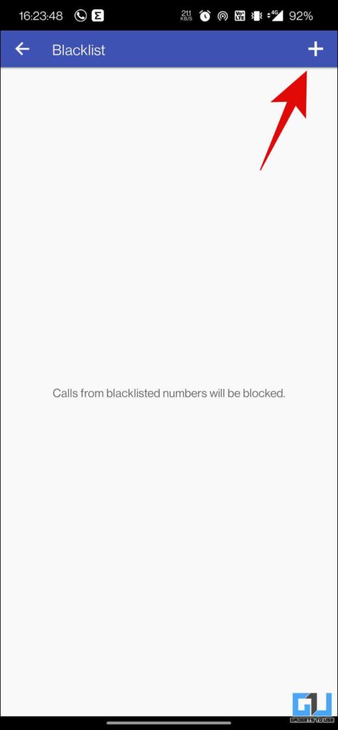 Block unwanted calls SMS