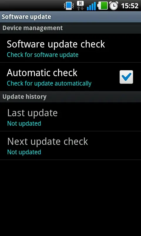 Android Software Upgrade