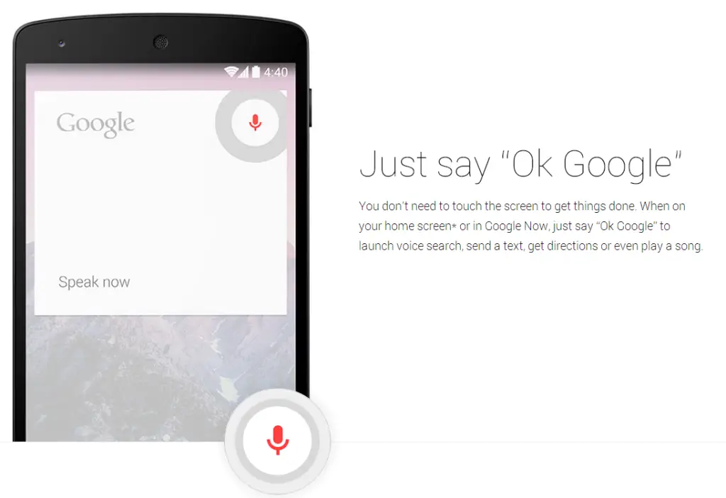 Google Now Voice Commands