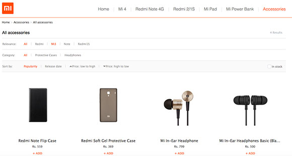 Xiaomi India Sells Mi Accessories On Its Website - 96