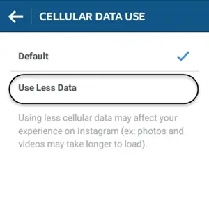 Reduce Cellular Mobile Data used by Instagram - 48