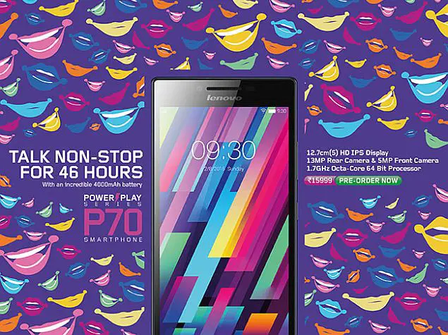 Lenovo P70 with Juicy 4 000 mAh Battery Listed for Preorder for 15 999 INR - 93