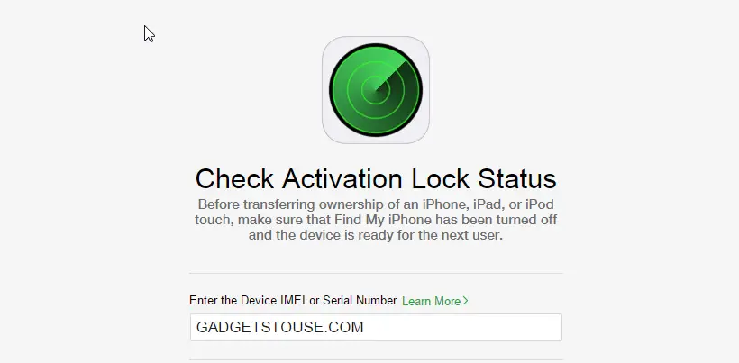 Activation Lock Status on iPhone