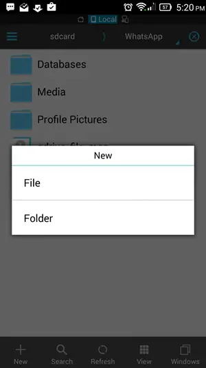 add a .nomedia file java android