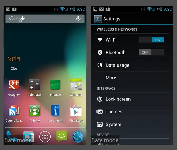 What is Android Safe Mode, Recovery Mode and User Mode