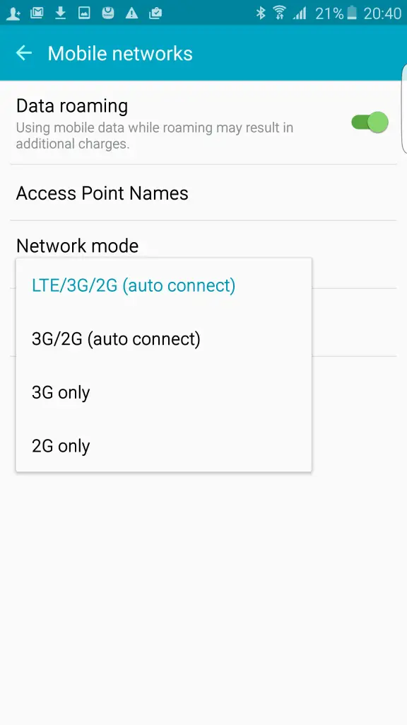 4G Support Check on Android