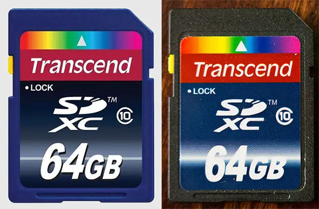 Fake memory cards