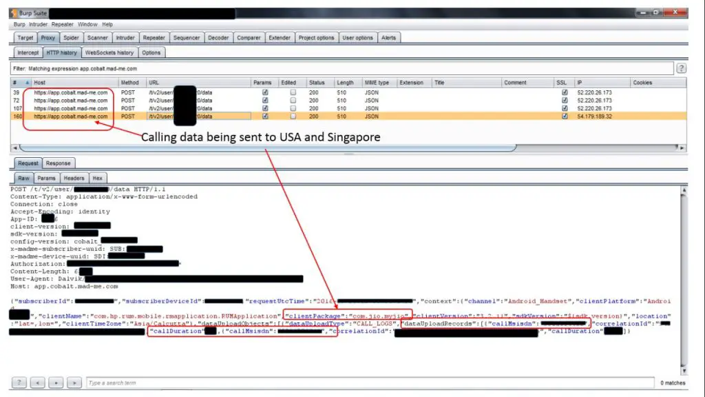Jio Call data leaked