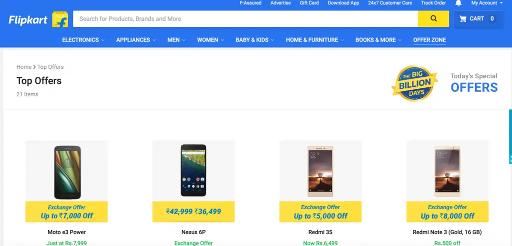 Flipkart Big Billion Best Offers Day 2, Not All But 