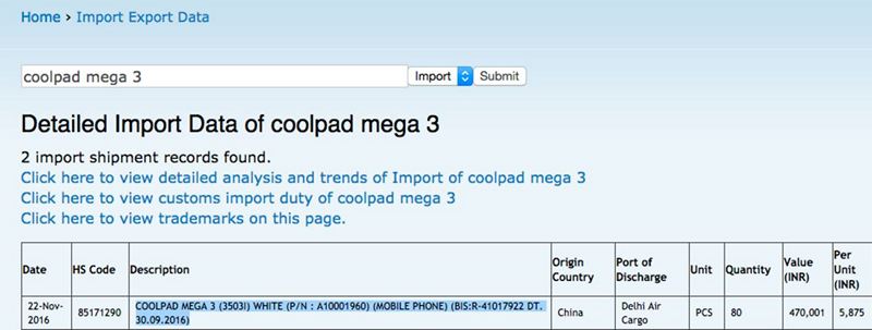 Coolpad Mega 3