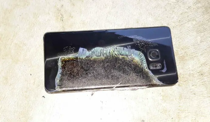 Galaxy Note 7 blast