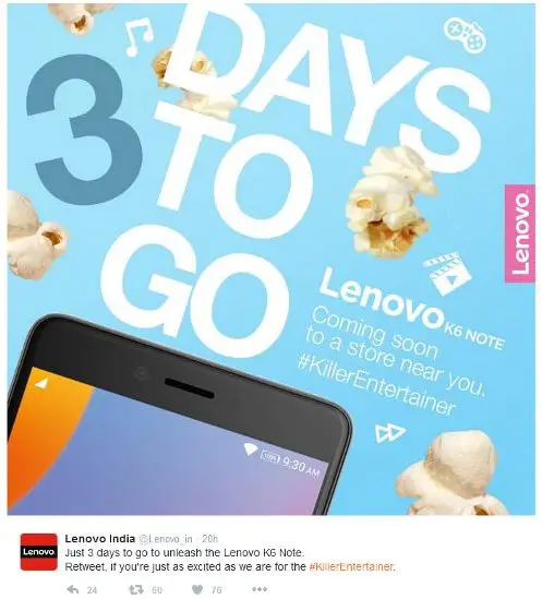 Lenovo K6 Note Set To Launch On December 14 In India - 7