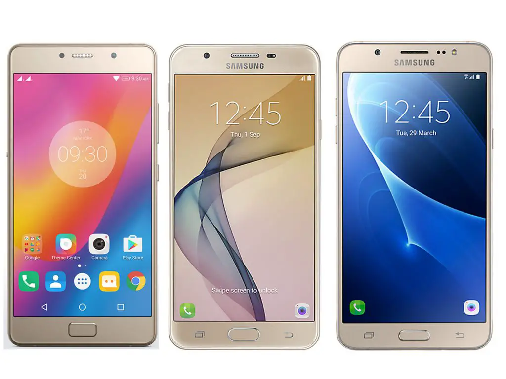 Lenovo P2 Vs Samsung Galaxy J7 Prime Vs Samsung Galaxy On8 