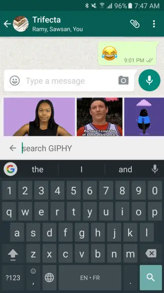 WhatsApp Gets Giphy GIF Support, Media Sharing Increased To 30 Items