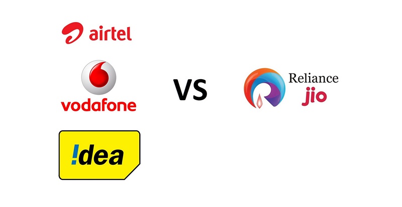 Airtel Vodafone Idea vs Reliance Jio