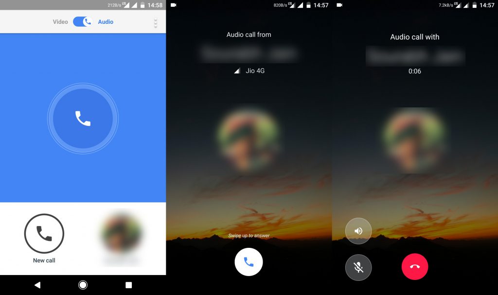 Google Duo Voice Calling