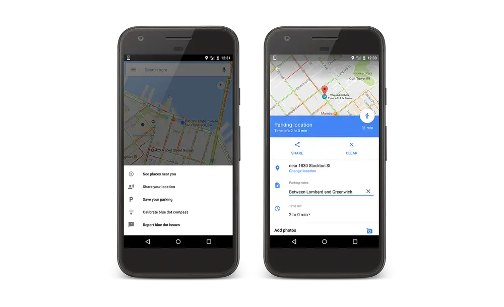 Google Parking Spot Reminder Android