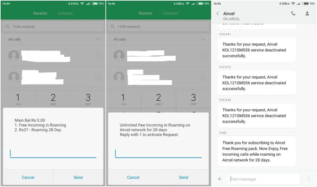 Aircel Makes National Roaming Incoming Calls Free  How to Activate  - 95