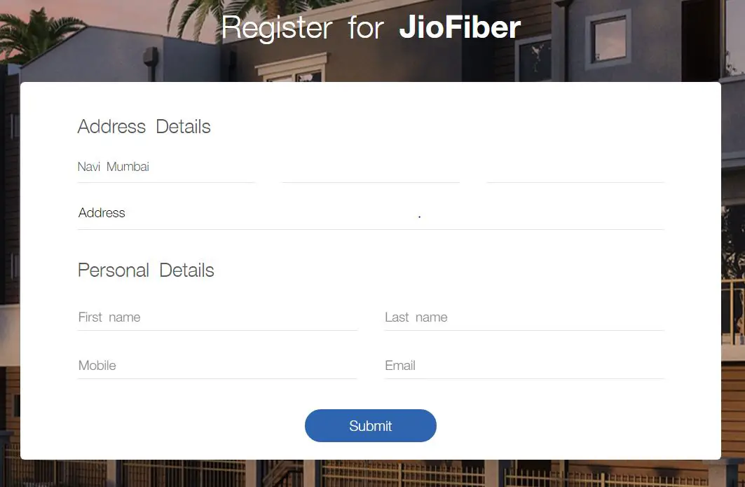 Jio Fiber Registration Jio Fiber Registration