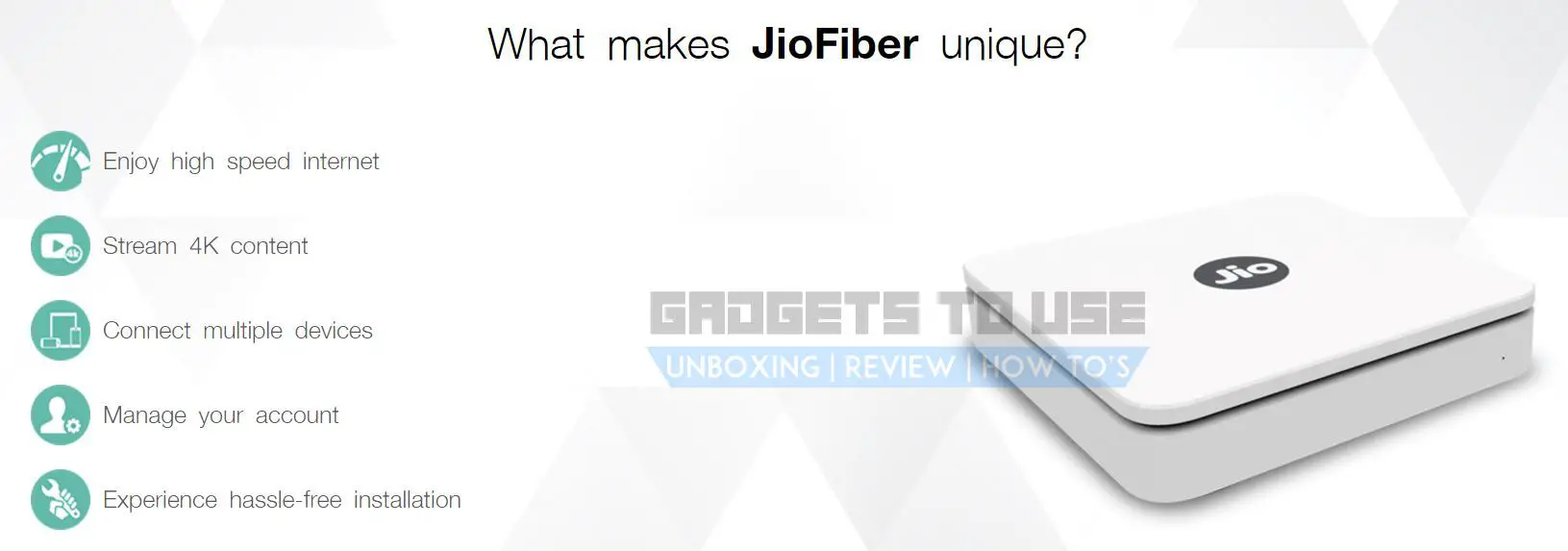 Jio fiber modem