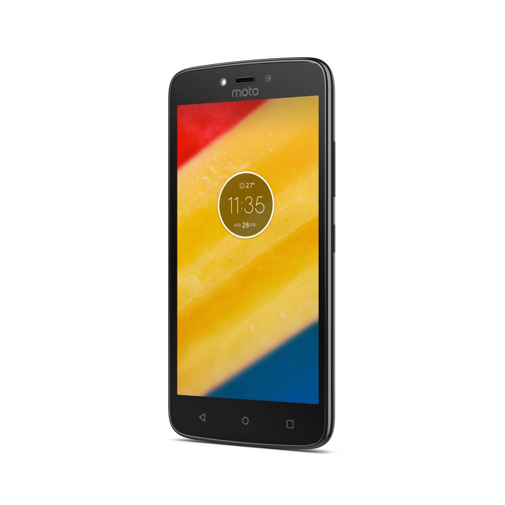 Moto C Plus_Starry Black_Front Angle