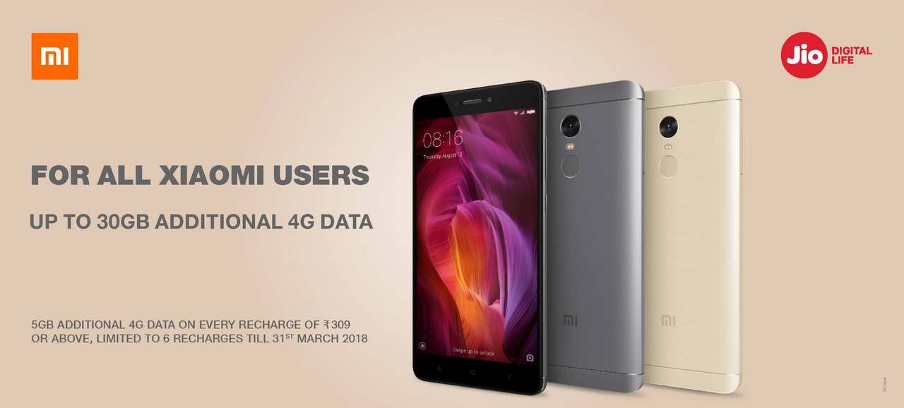 Reliance Jio Xiaomi Additional Data Offer