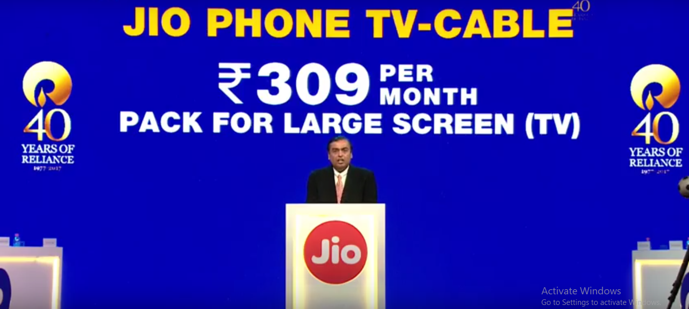 Jio Phone TV-Cable