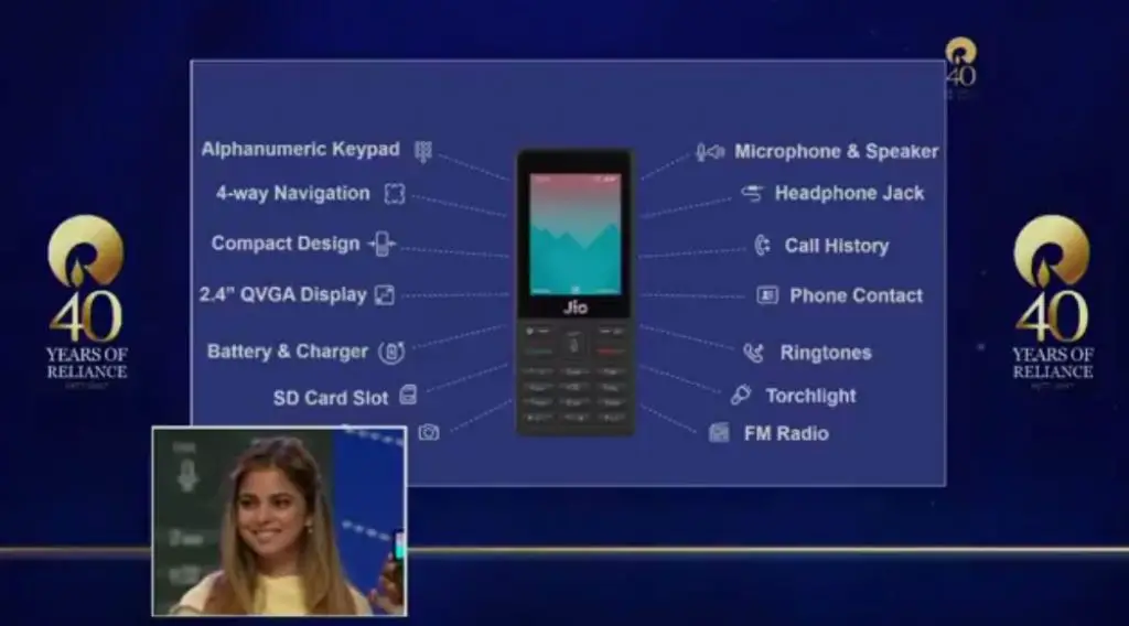 JioPhone features