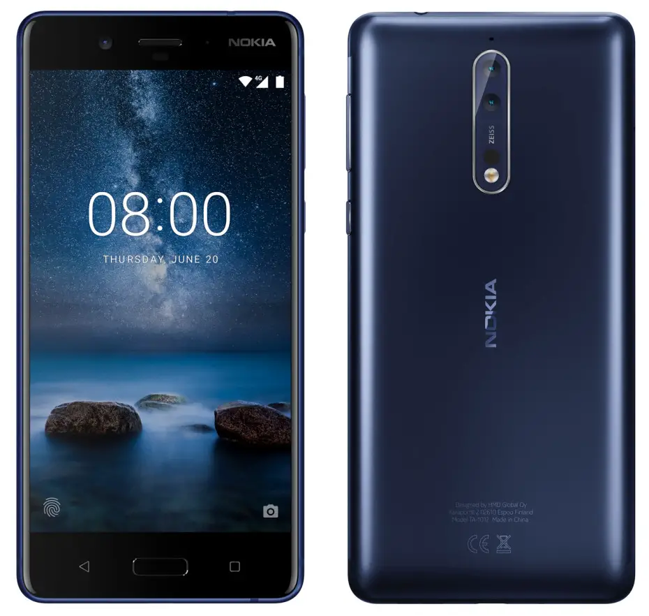 Nokia 8 leaked renders