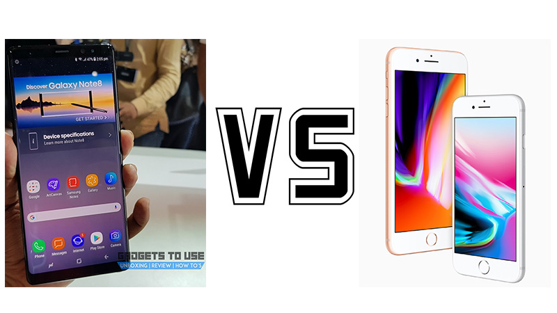 Samsung Galaxy Note 8 vs. Apple iPhone 8 Plus