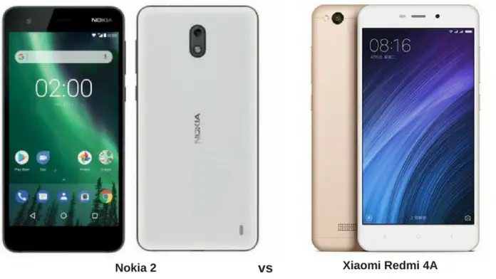 Nokia 2 vs redmi 4A