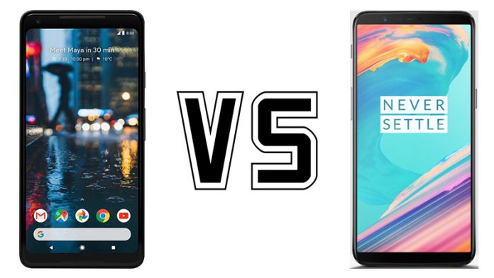 Google Pixel 2 XL vs OnePlus 5T Google Pixel 2 XL vs OnePlus 5T