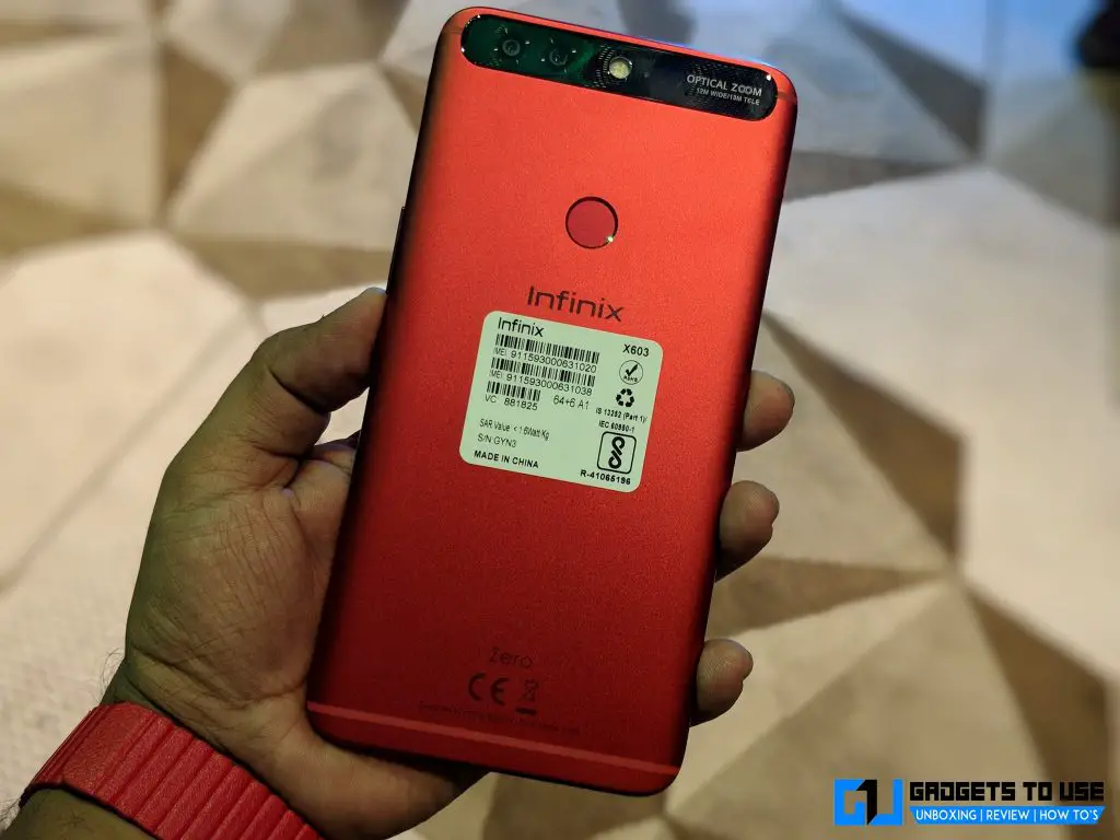 Infinix Zero 5 back