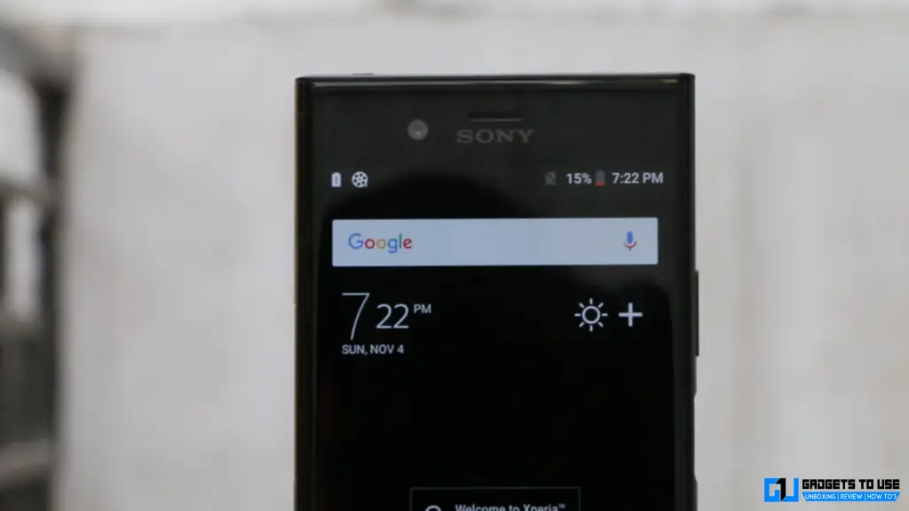 Sony Xperia XZ1 display