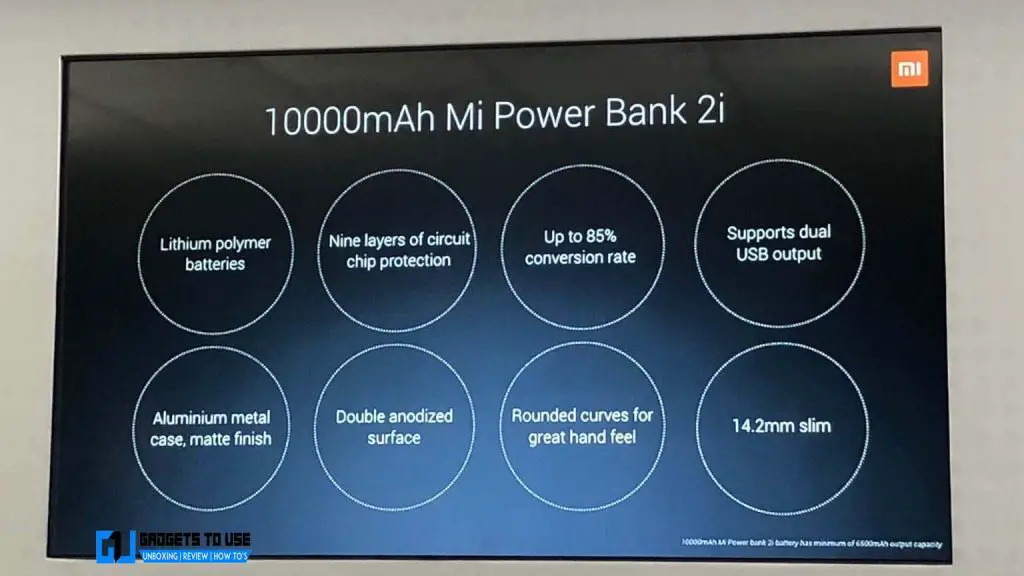 Xiaomi Mi Power Bank 2i