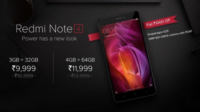 Xiaomi Redmi Note 4 price cut Xiaomi Redmi Note 4 price cut